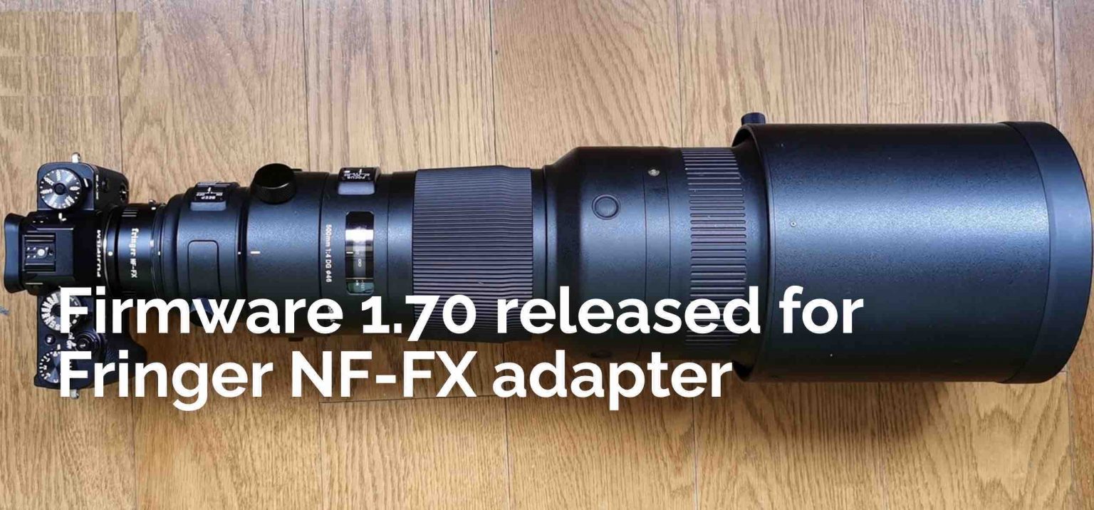 Fringer NFFX Smart AF Adapter Firmware 1.70 Released with Support for