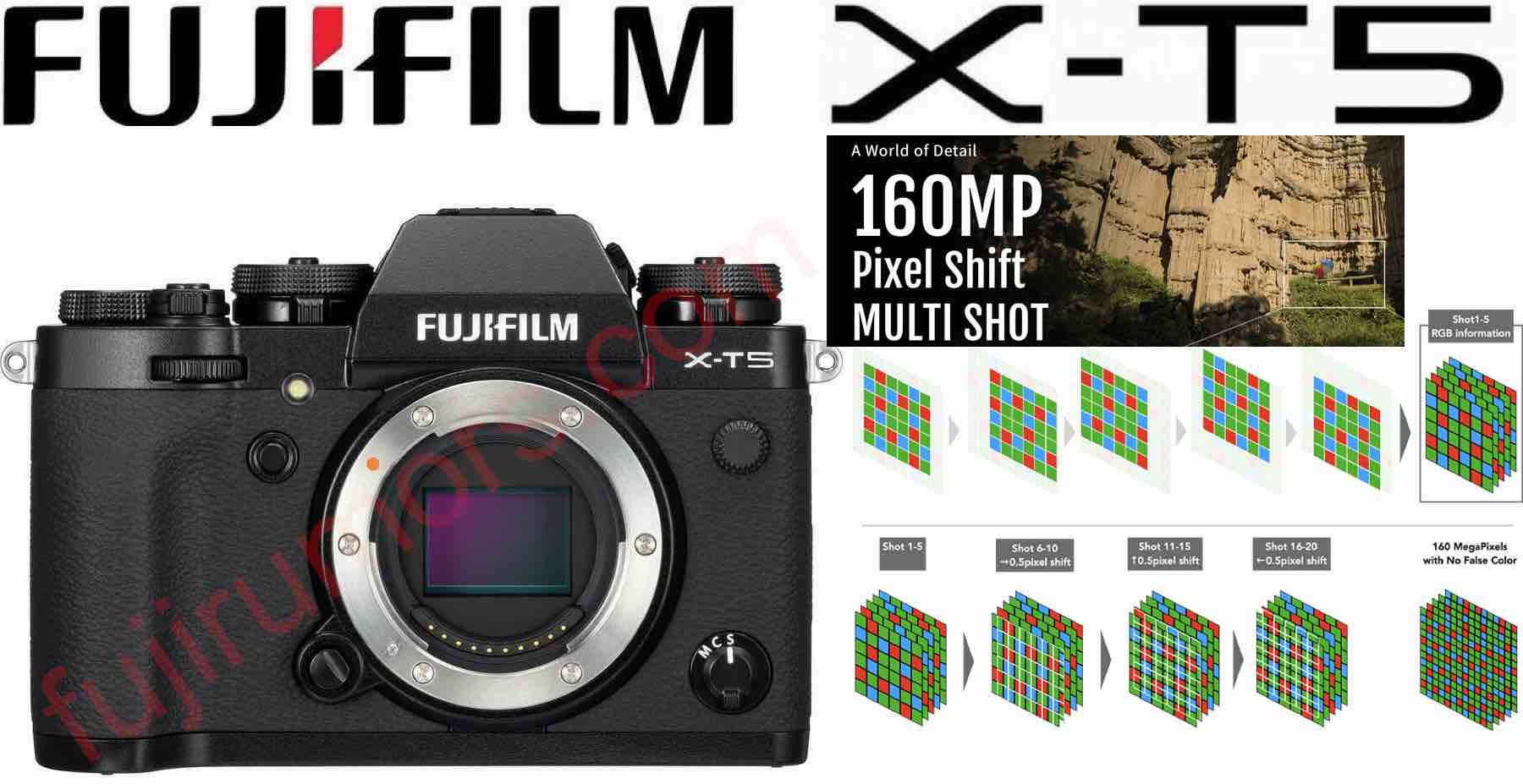 Fujifilm X-T5 will have IBIS and Pixel Shift for 160MP Images - Fuji Rumors
