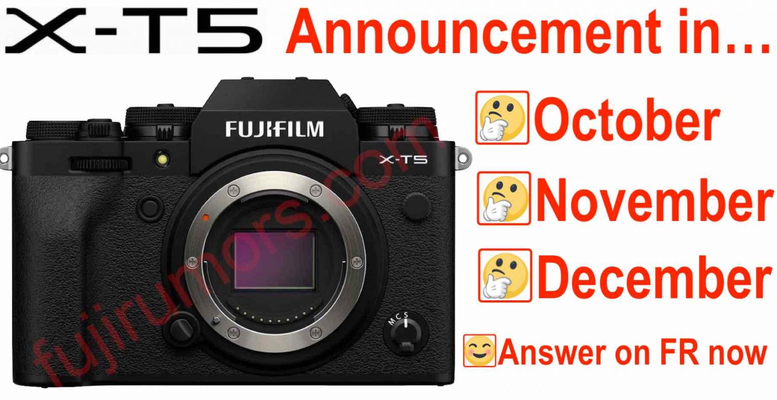 Fujifilm X-T5 Announcement in... (97% of You will be Surprised) - Fuji
