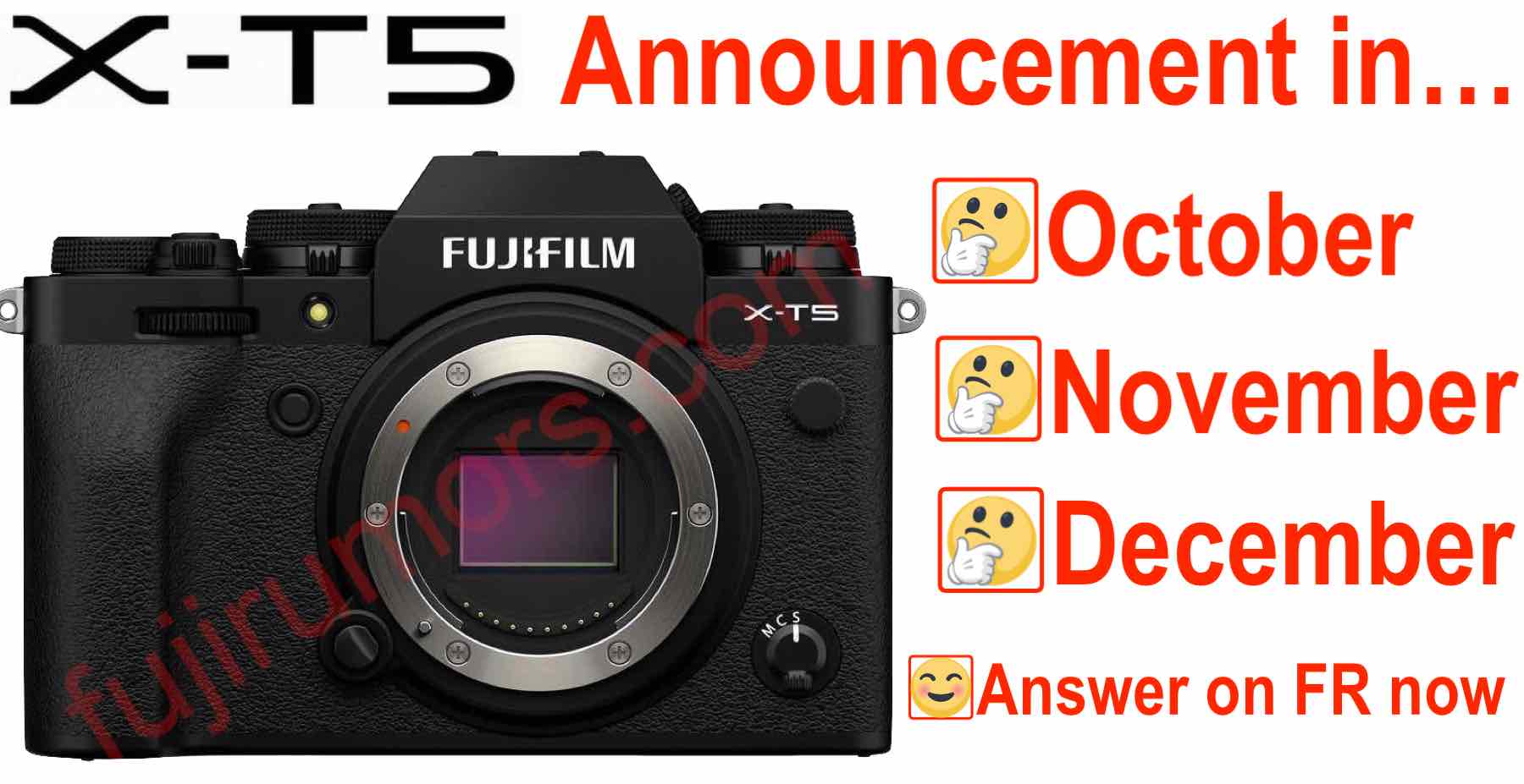Fujifilm X-T5 Announcement in (97% of You will be Surprised