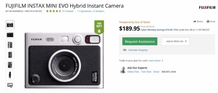 fujifilm x100v cyber monday