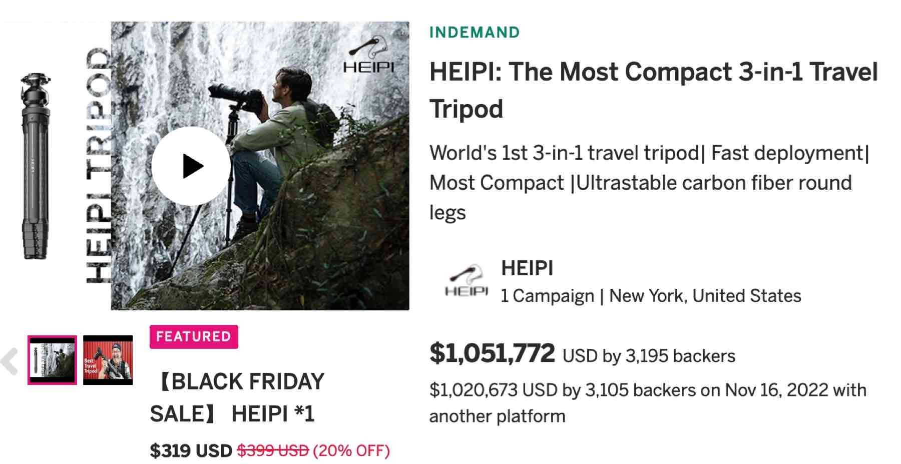 black friday tripod deals