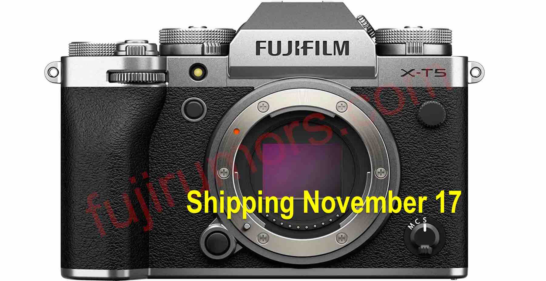 RUMOR Fujifilm XT5 Starts Shipping November 17 Fuji Rumors