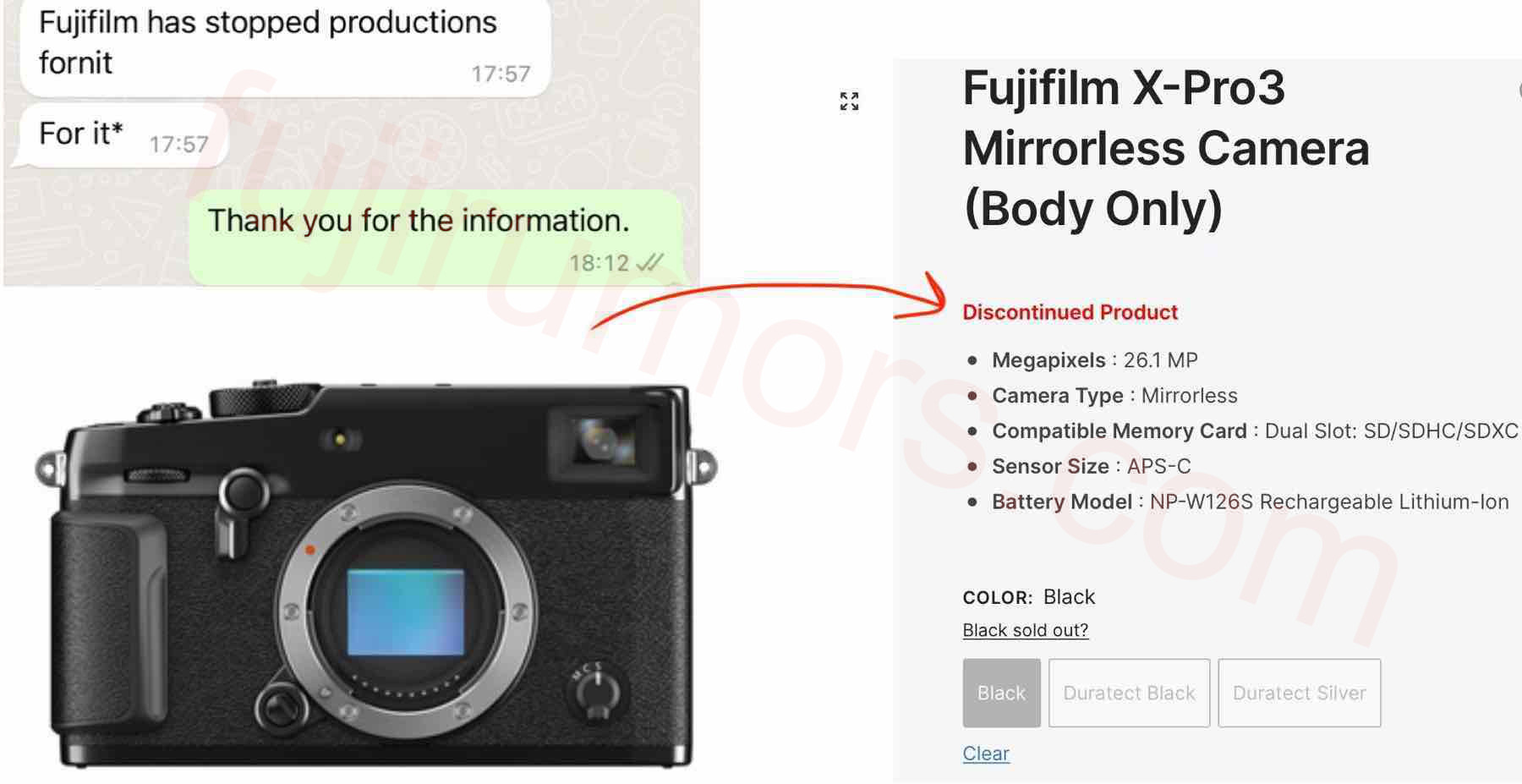fuji xt3 discontinued