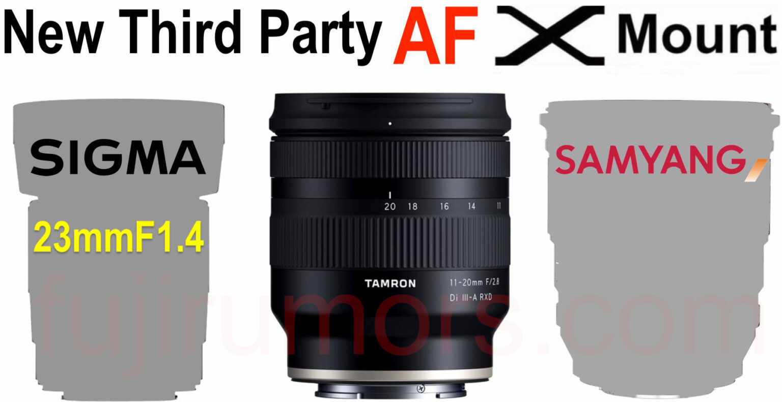 Multiple Third Party X Mount AF Lenses Could be Coming Soon SIGMA