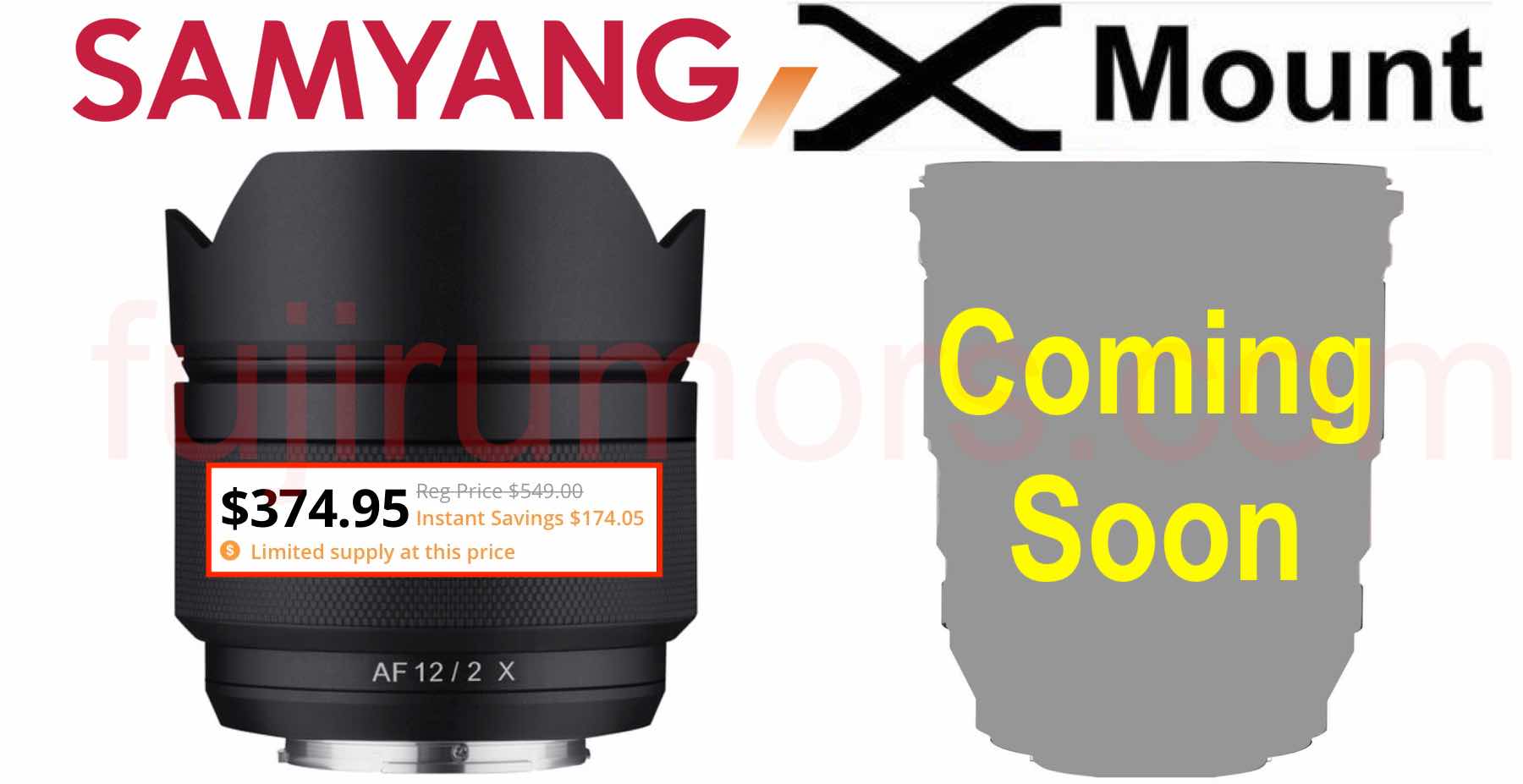 BREAKING New Samyang X Mount Autofocus Lens Coming Soon Fuji Rumors