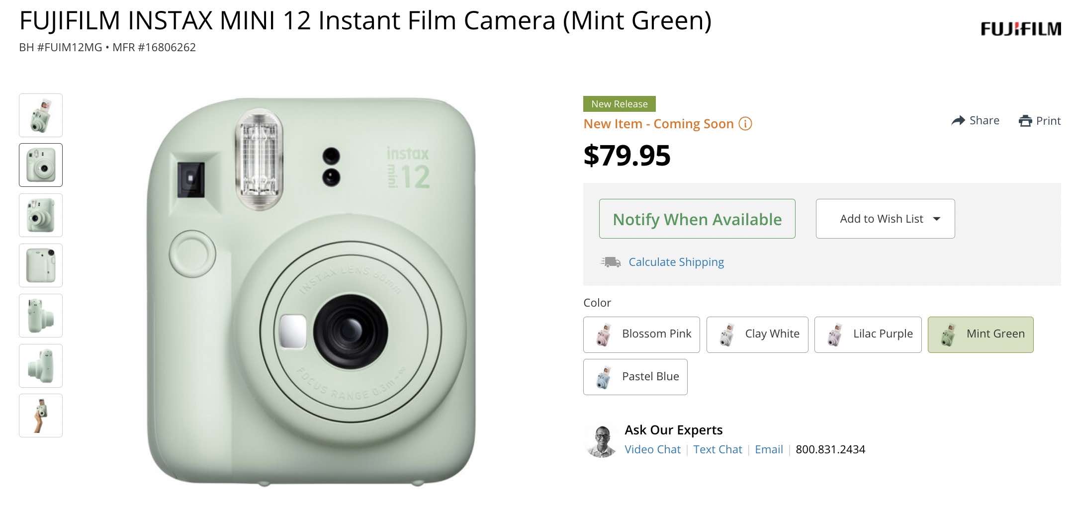 Fujifilm Instax Mini 12 Announced Along With New Instax Up! App - Fuji  Rumors