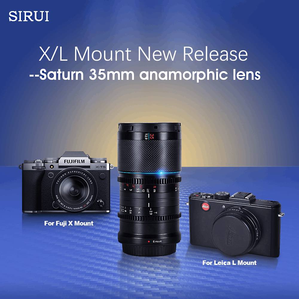 SIRUI Saturn 35mm anamorphic lens for Fujifilm X Released - Fuji Rumors