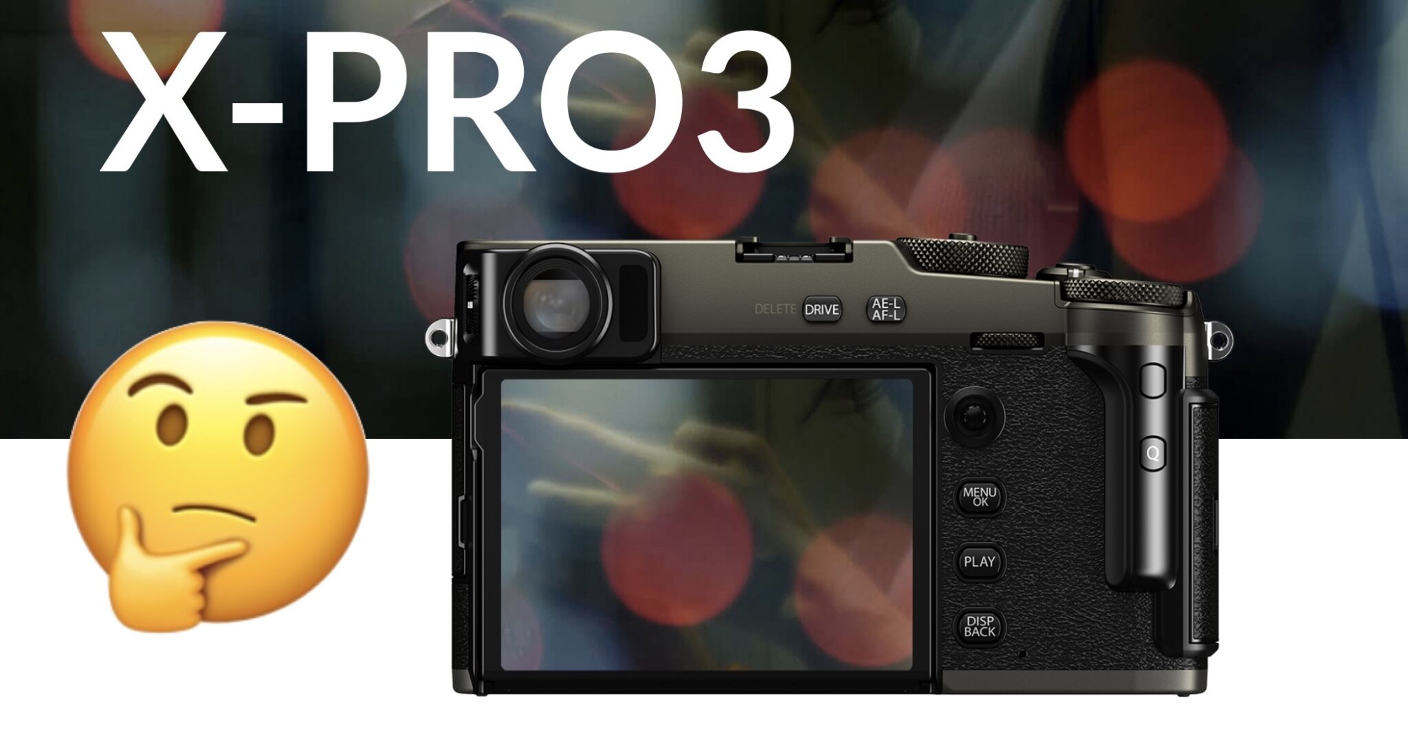 CURIOSITY: Fujifilm Switzerland Shows X-Pro3 without Hidden but Regular