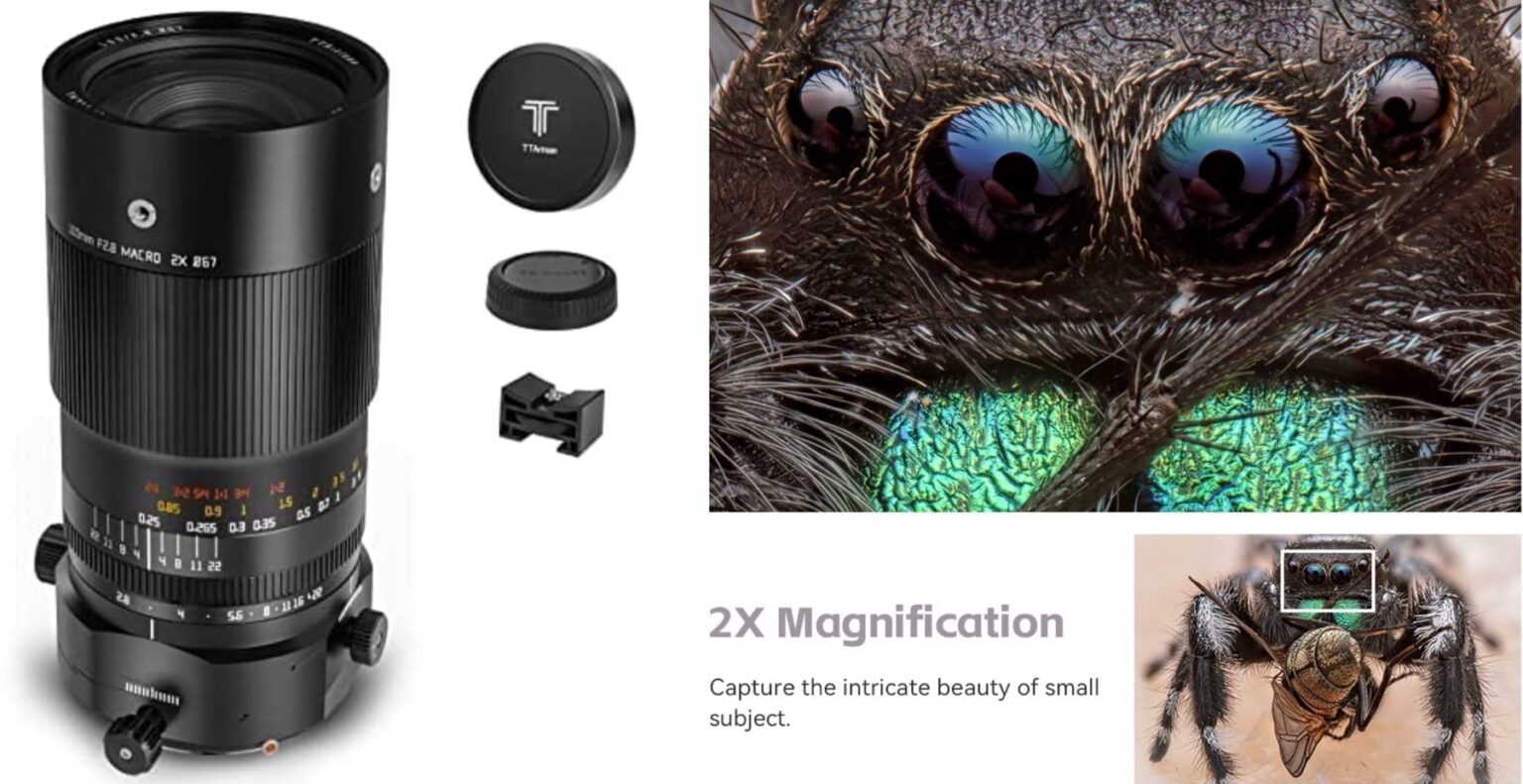 TTArtisan Tilt-Shift 100mm F/2.8 2X Ultra Macro Lens Announced - Fuji