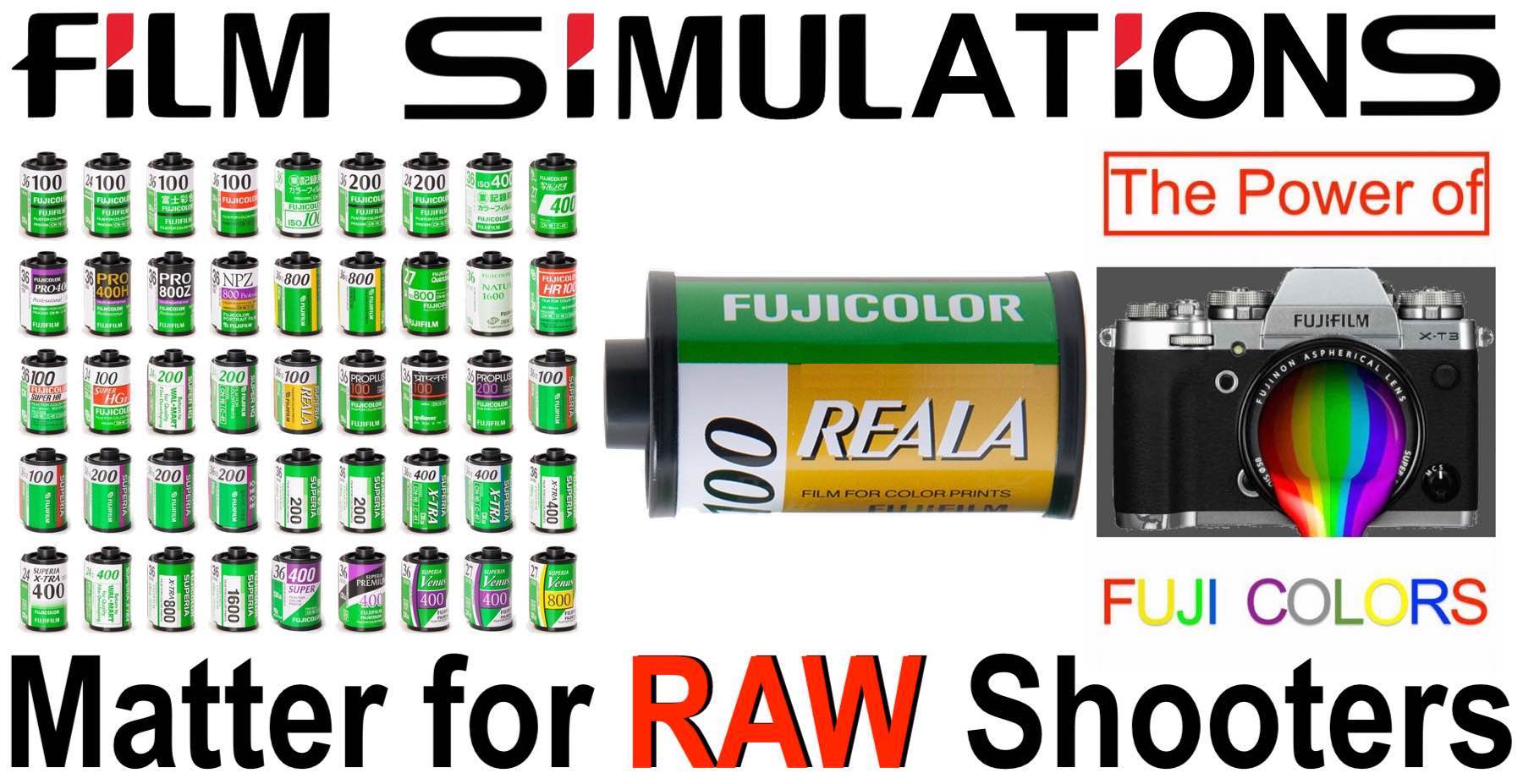 Why Fujifilm's Film Simulation Matter also for RAW Shooters (Including the  New REALA) - Fuji Rumors