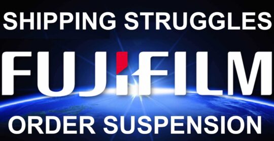 Fujifilm Digital Camera Sales Suspension Notice and Fujifilm Japan