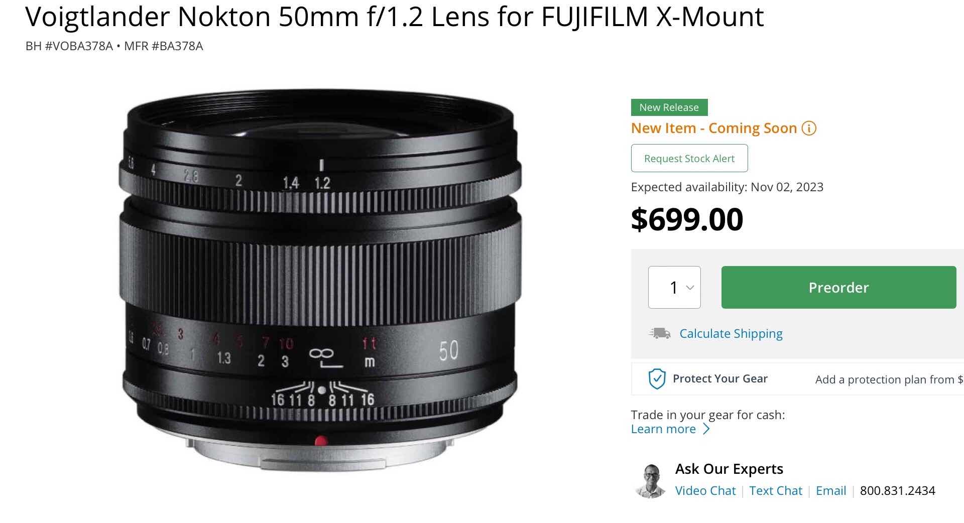 Voigtländer NOKTON 50mm f/1.2 Available for Pre-Order - Fuji