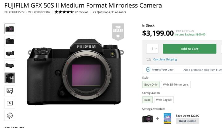 Fujifilm GFX50S II No Longer in Production and Fujifilm's Biggest