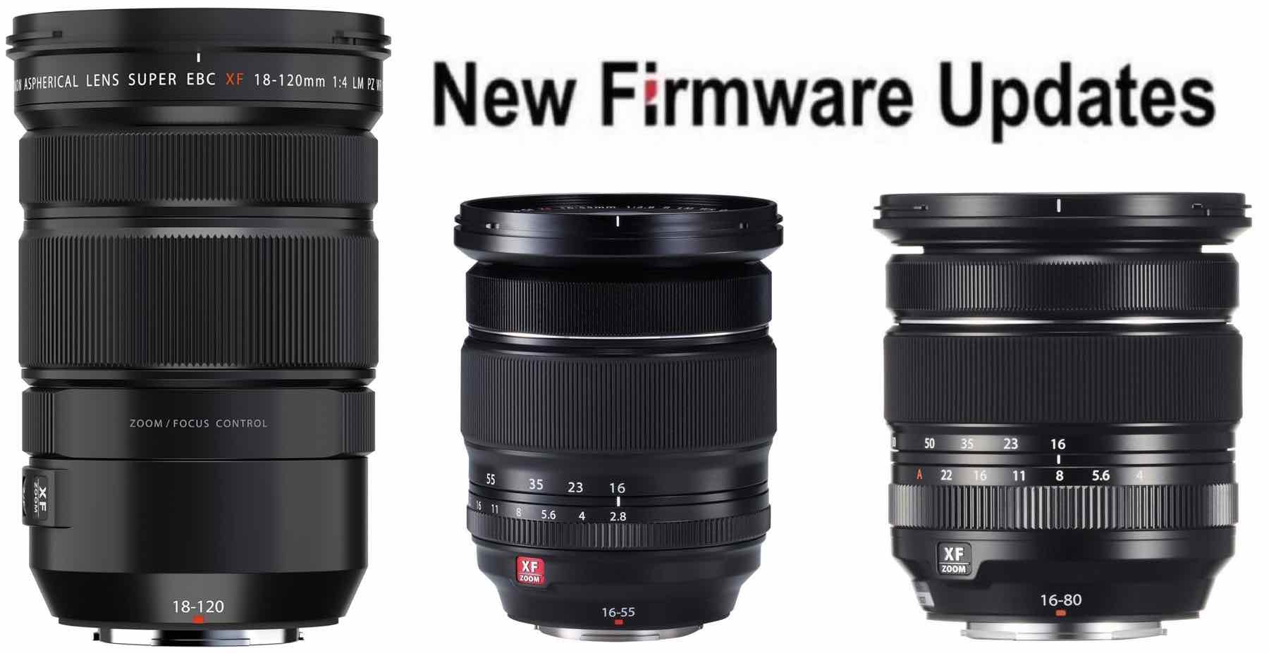 Fujifilm Releases Firmware Updates for XF16-55mmF2.8, XF16-80mmF4 and XF18-120mmF4  - Fuji Rumors