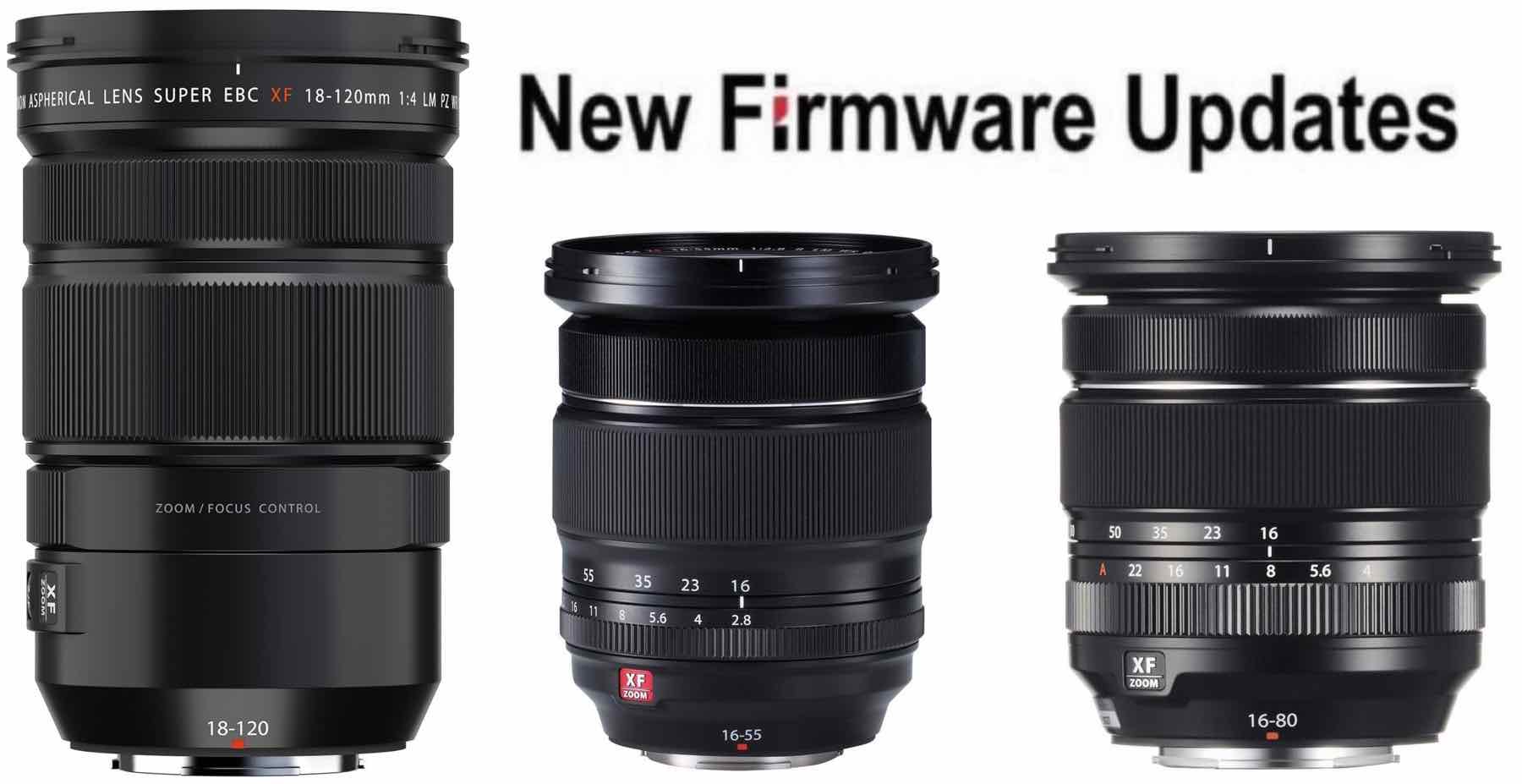 Fujifilm Releases Firmware Updates for XF16-55mmF2.8, XF16-80mmF4