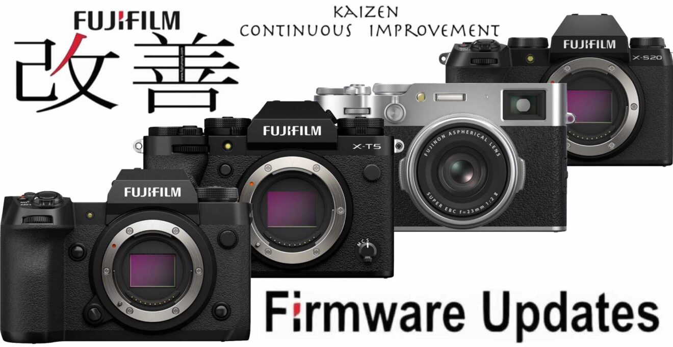 Major Firmware Updates for Fujifilm X-T5, X-H2, X-S20 and X100VI