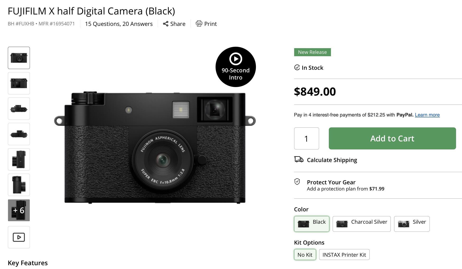Fujifilm X half In Stock Now - Fuji Rumors