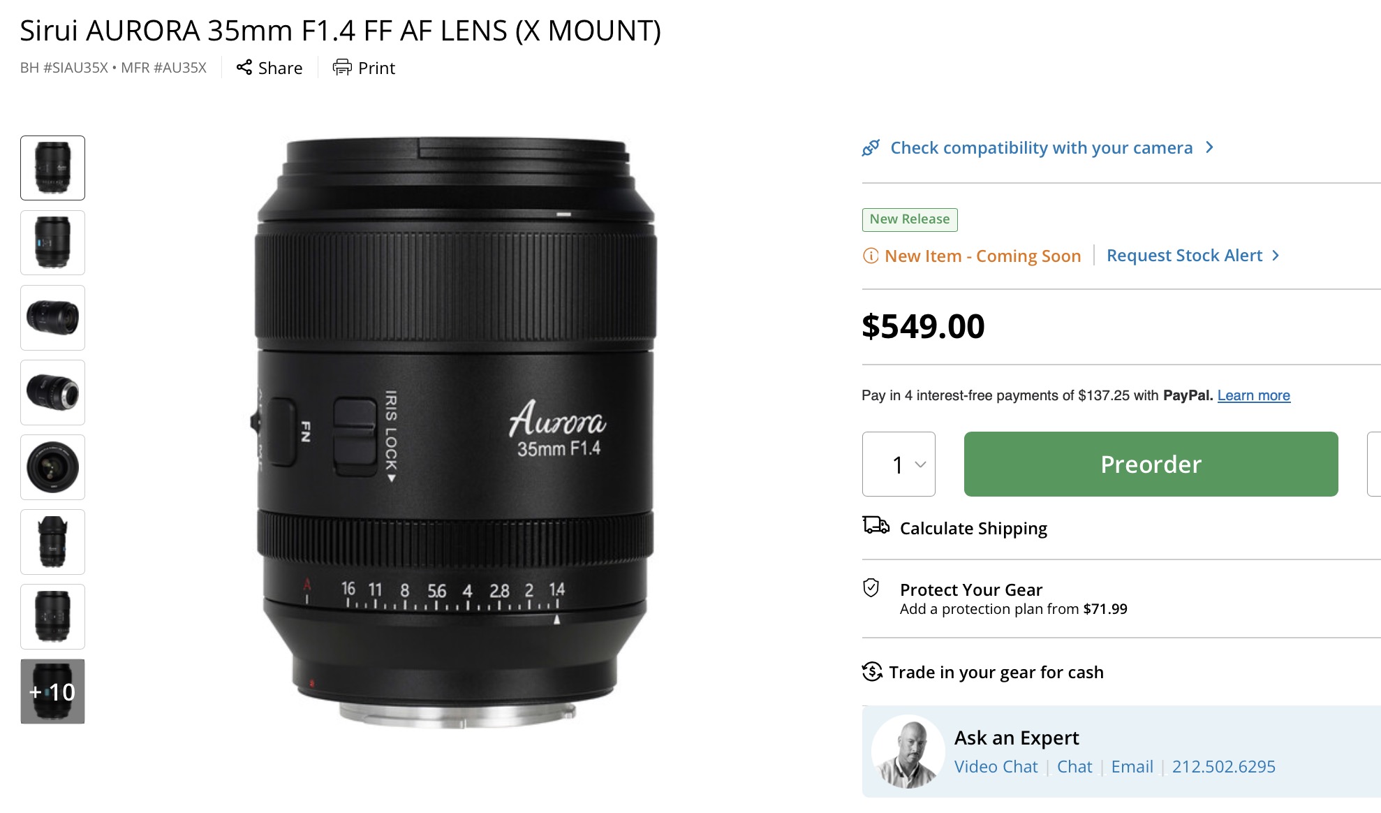 Sirui AURORA AF 35mm F1.4 Pre-Order Available - Fuji Rumors