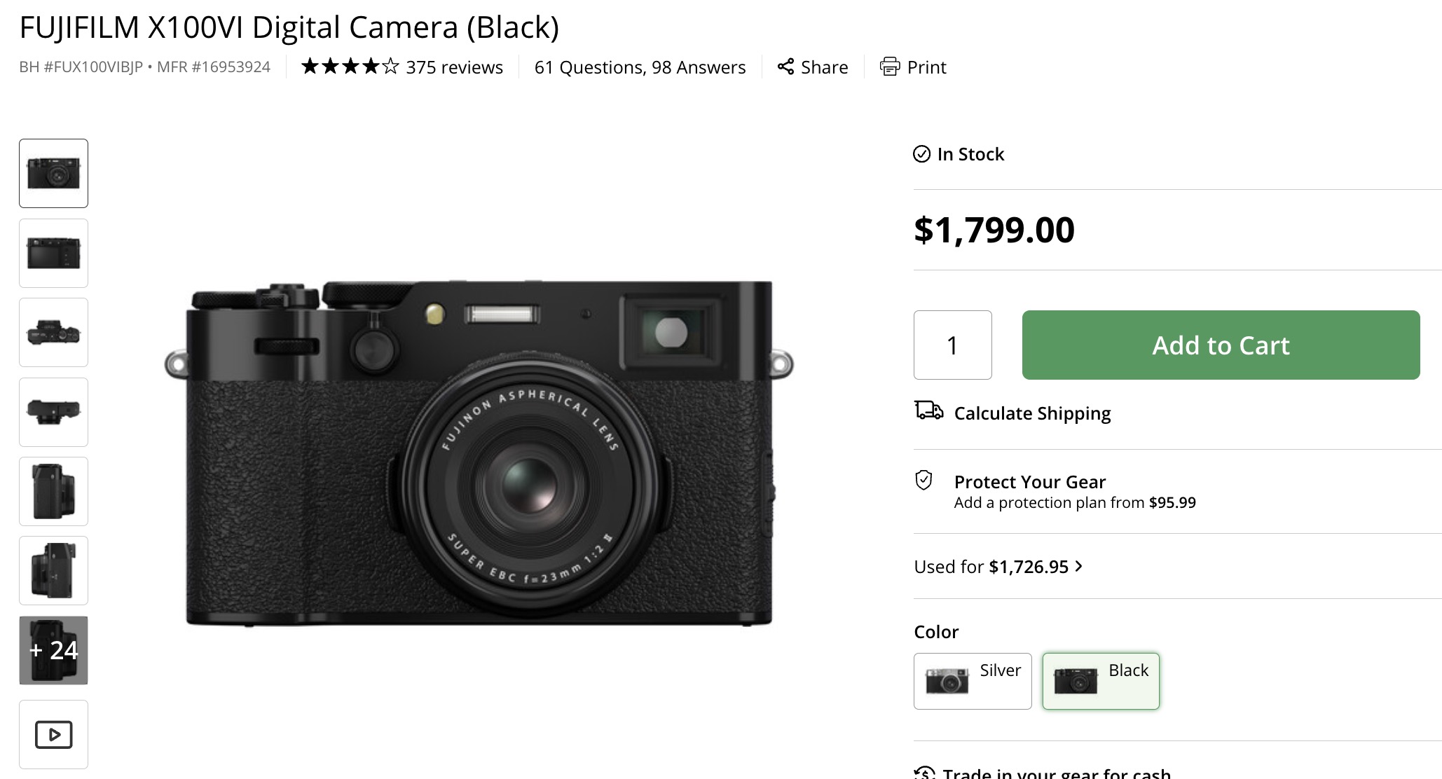 FUJIFILM X100VI ブラック 付属品多数 2025年購入 富士フイルム FUJIFILM X100VI [ブラック] 価格比較 - 価格.com