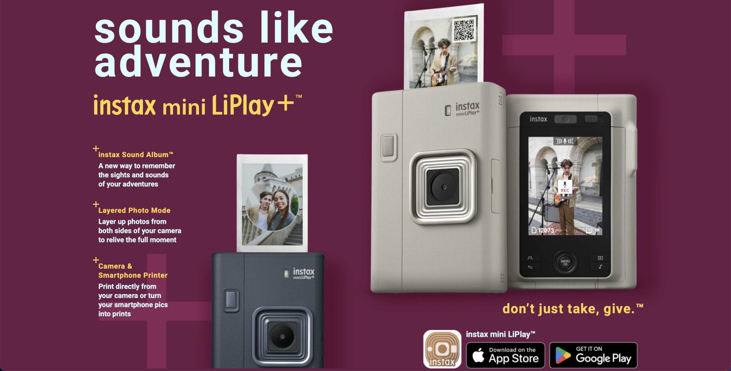 Fujifilm Instax Mini LiPlay+ with 